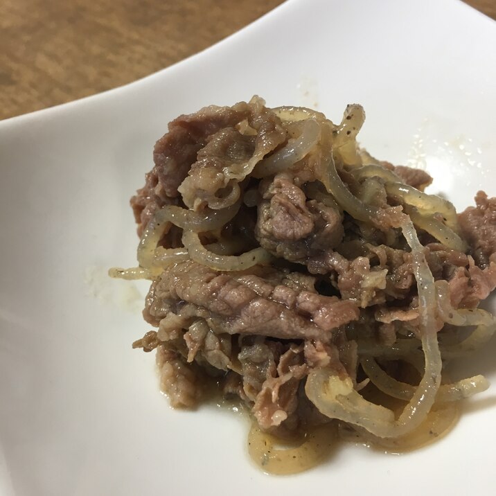 牛肉と糸こんにゃくの煮物